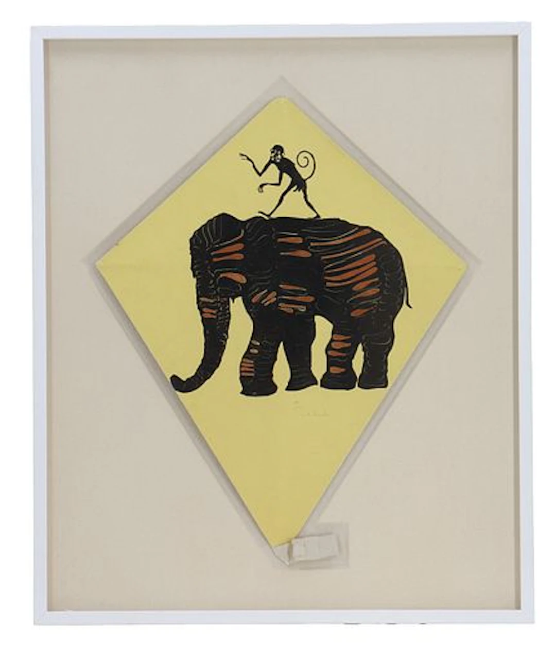 Francisco Toledo (1940-2019) Mexican, Original "Papalote Elefante" Kite Artwork
