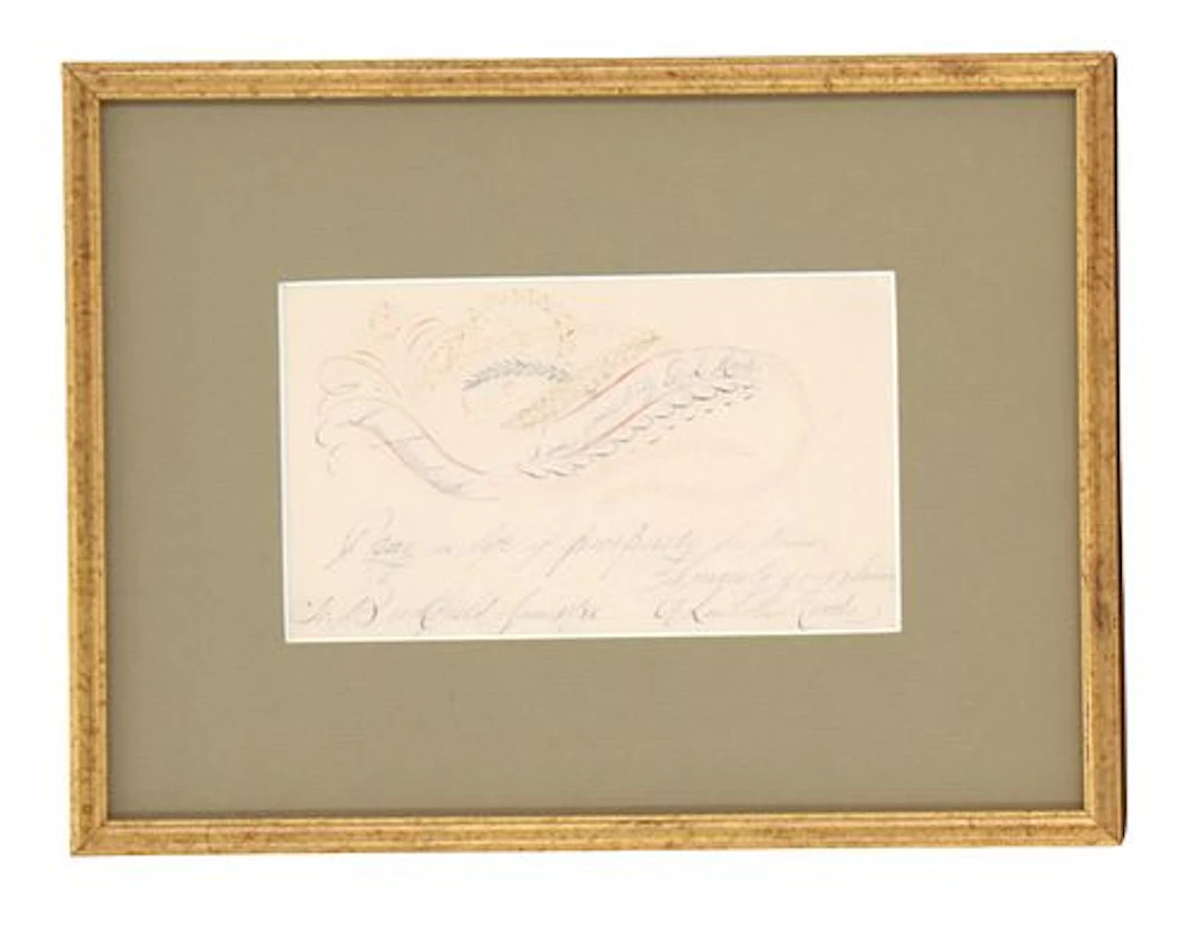 19th Century American Spencerian Penmanship Calligraphic Art