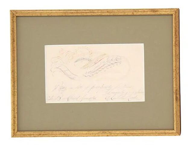 19th Century American Spencerian Penmanship Calligraphic Art
