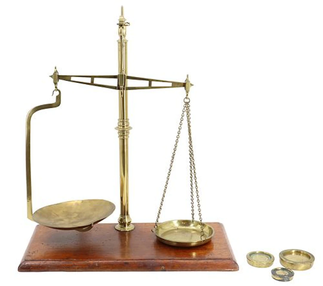 Antique English Brass Scales.