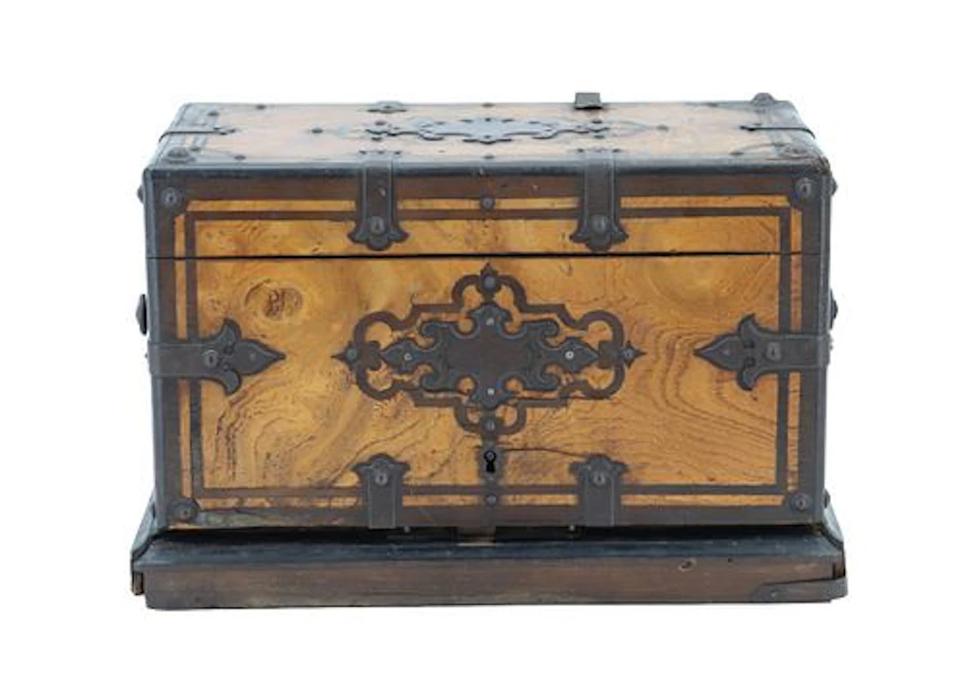 Antique "Treasure Chest" Liquor Cabinet