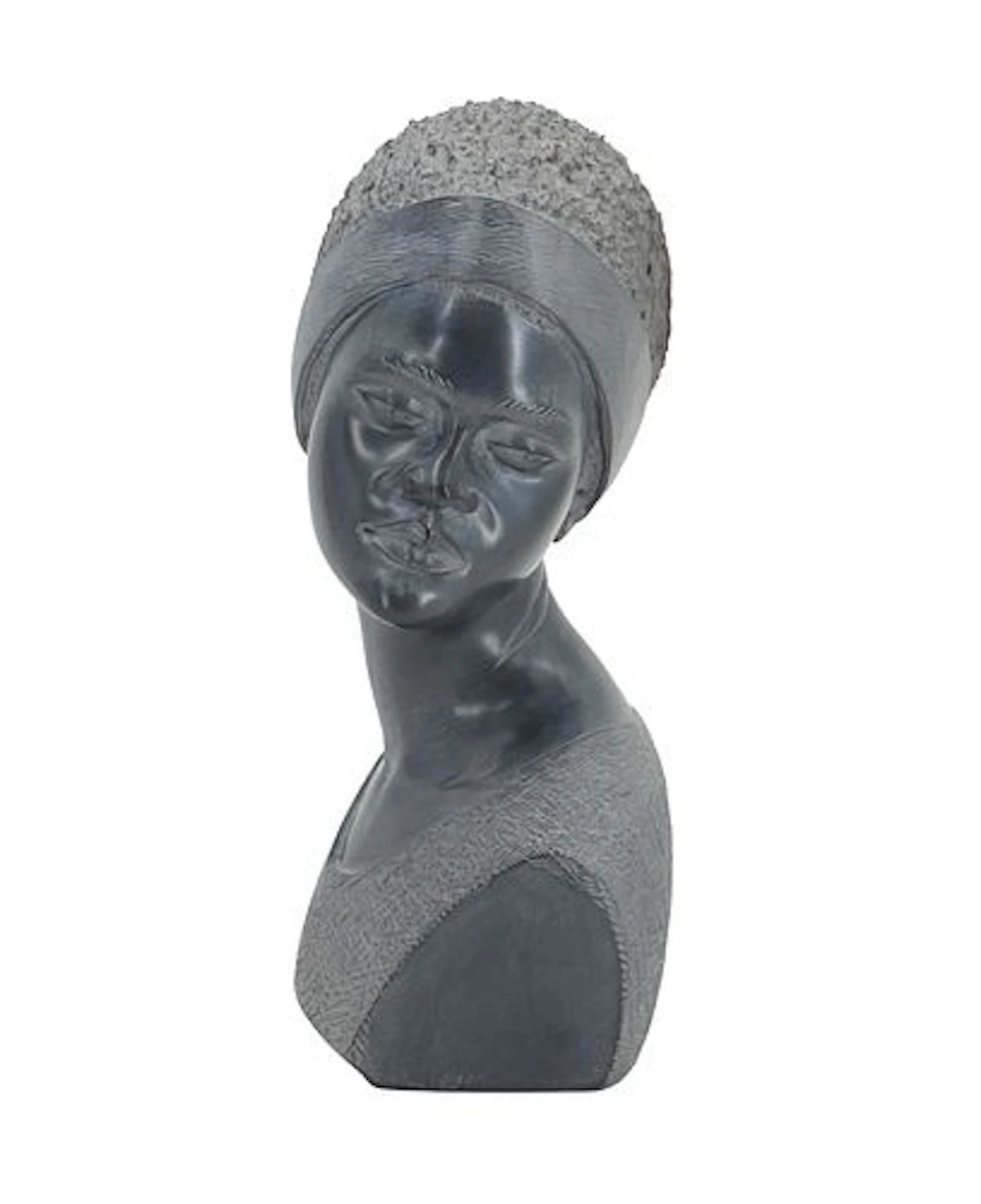 South African Shona Carved Stone Bust of a woman