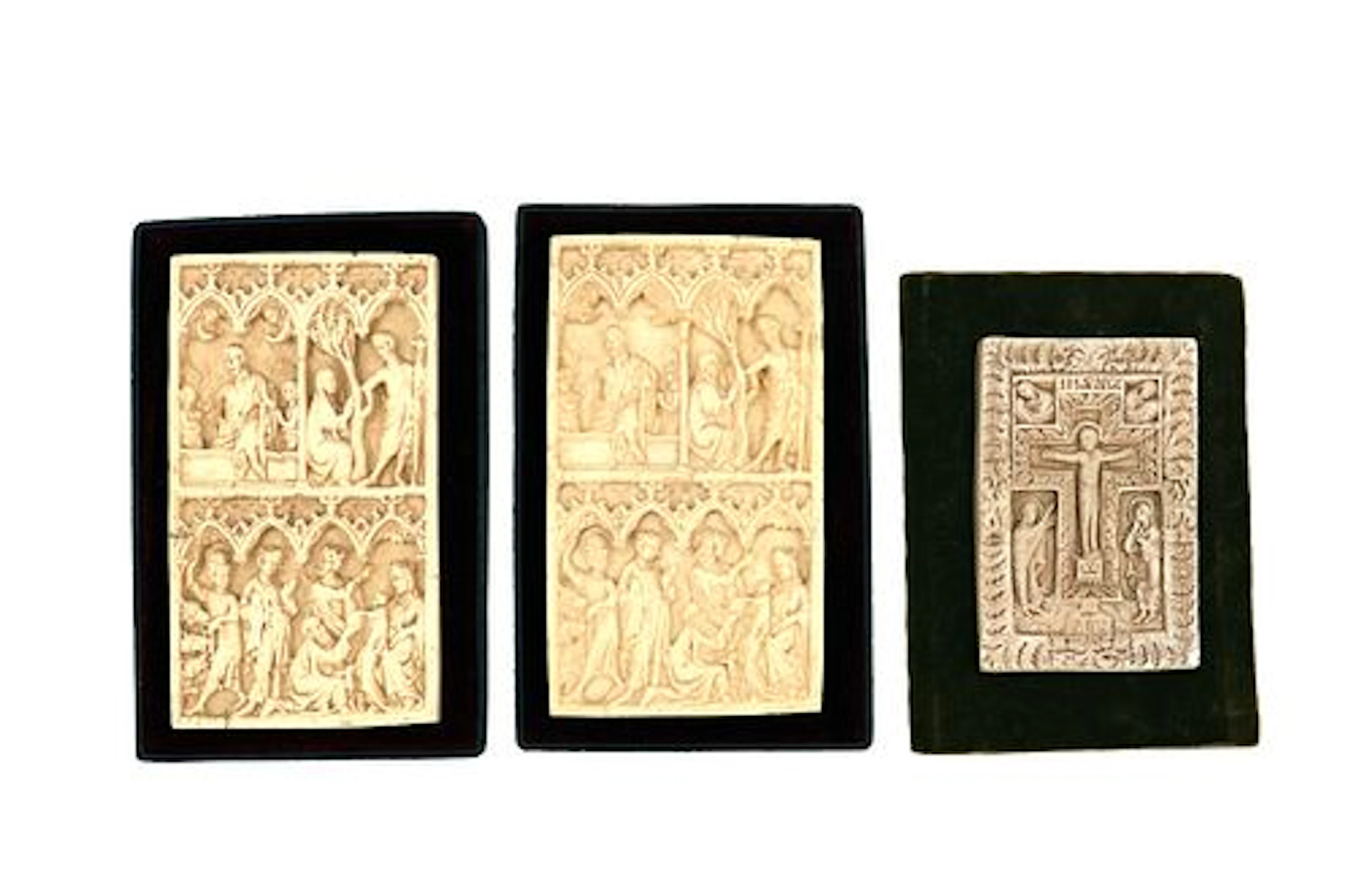 (3) Molded Resin Religious Plaques
