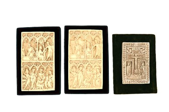 (3) Molded Resin Religious Plaques