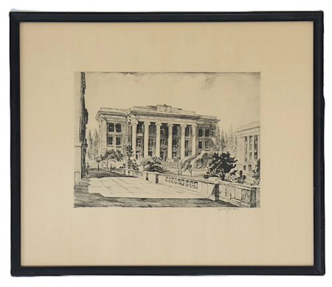 Elizabeth O'Neill Verner (1883-1975) American Etching