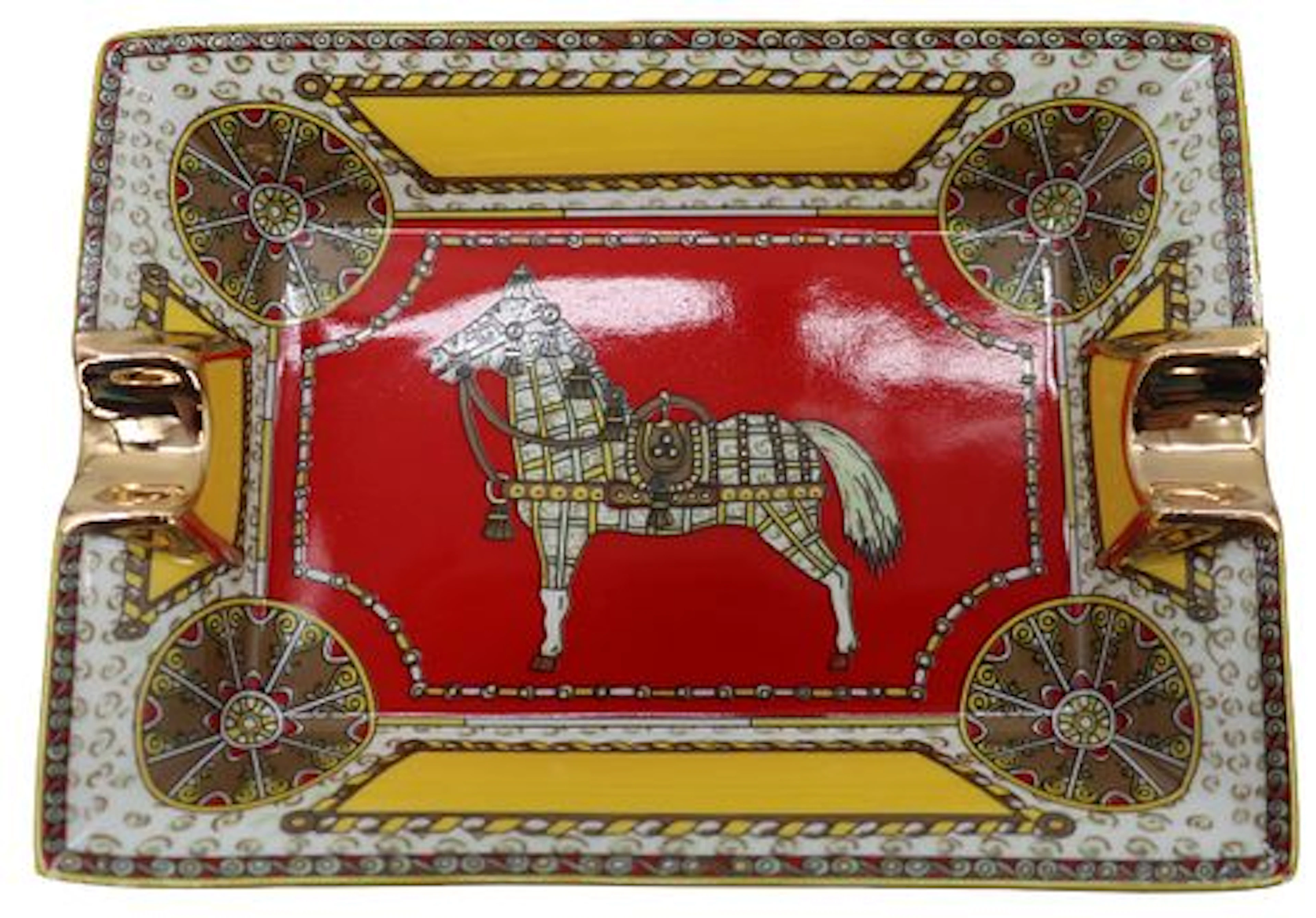 Hermes Horse of the Orient Porcelain Cigar Ashtray