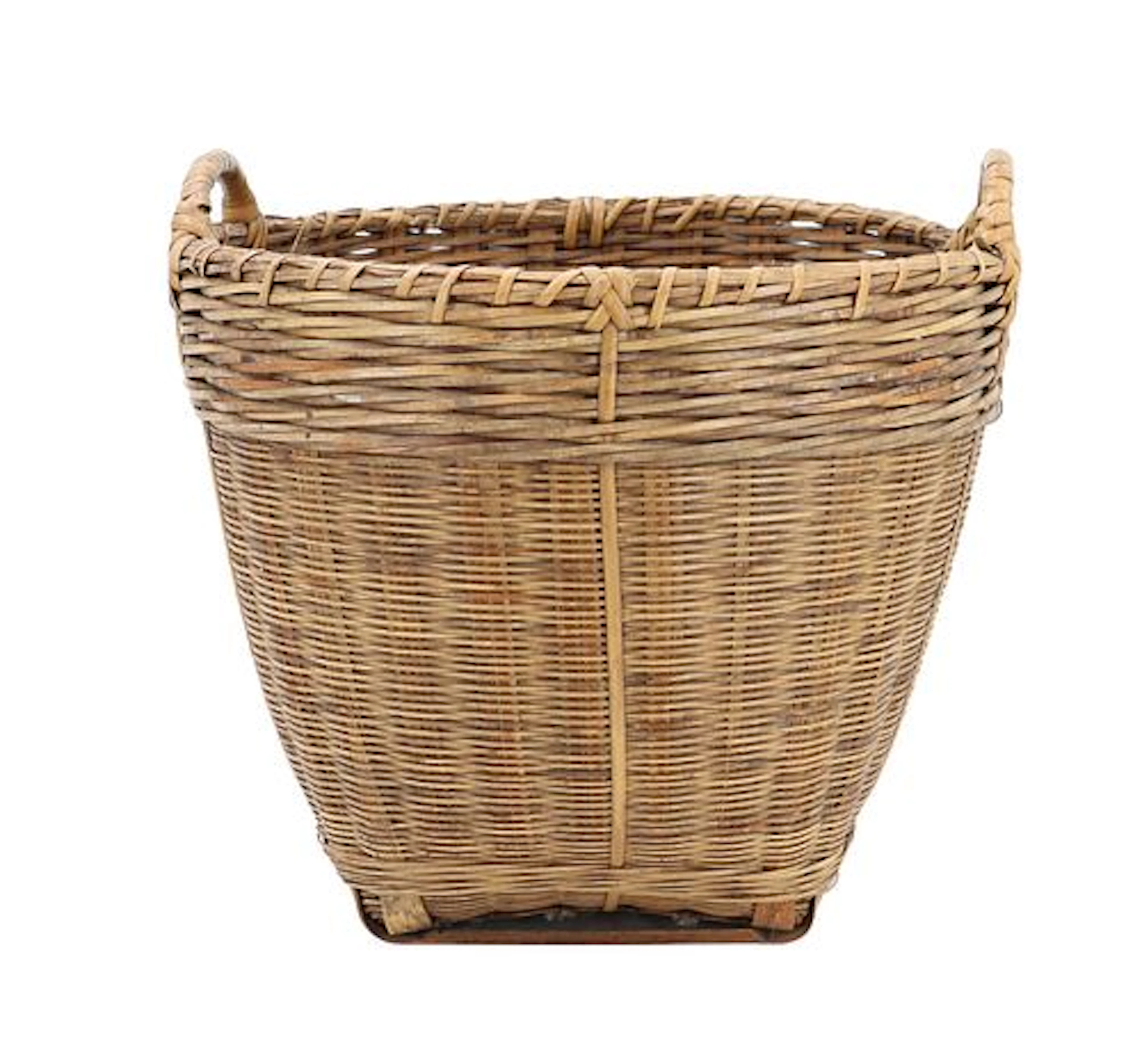 Vintage Fine Weave Wicker Basket