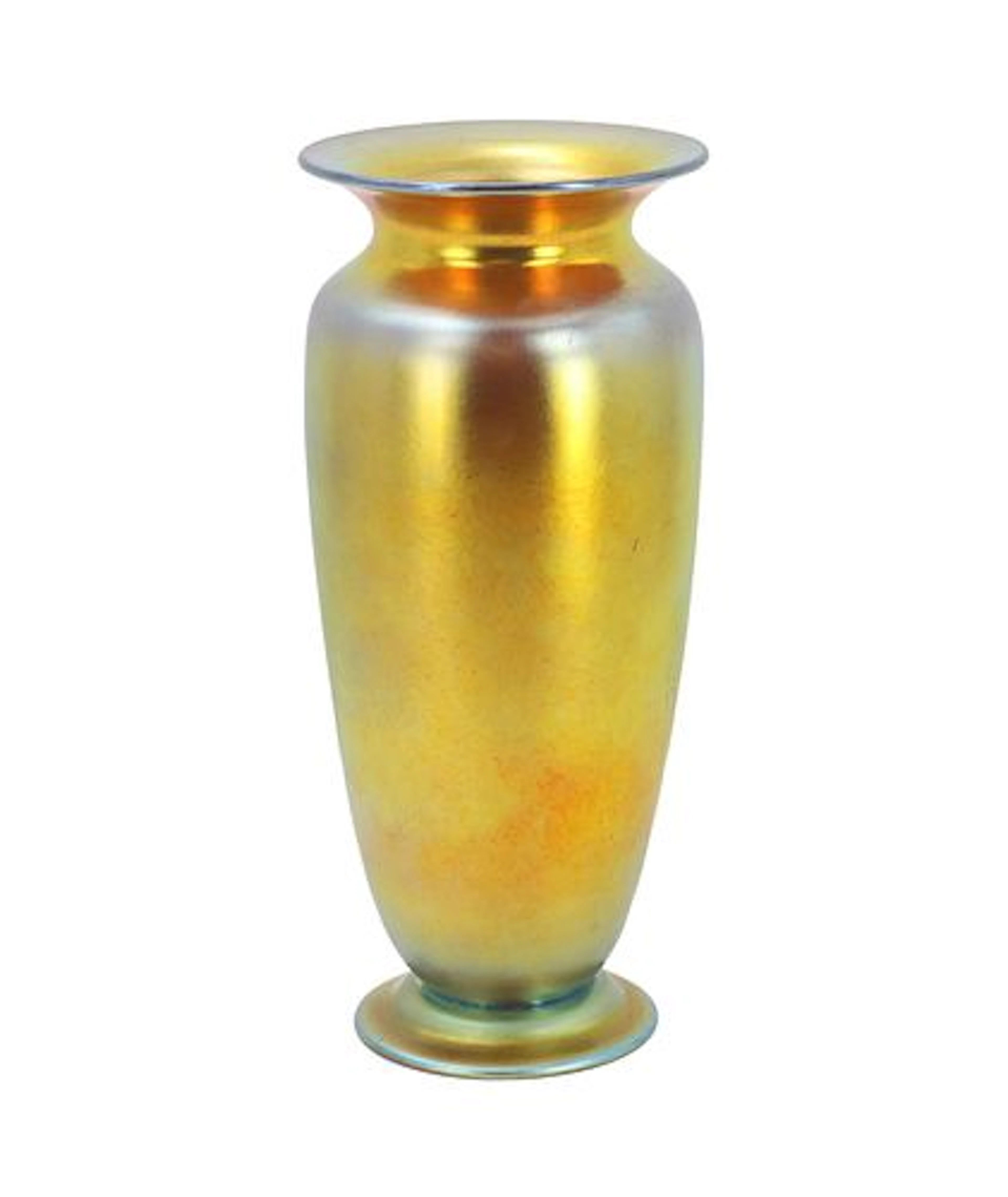 Steuben Gold Aurene Art Glass Vase