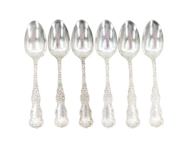(6) Antique O.J. Giering Silver Spoons - 9.070 ozt.