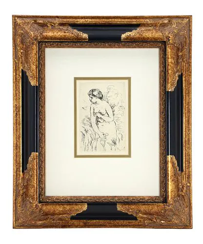 Pierre-Auguste Renoir (1841-1919) French, Figural Etching "Baigneuse
