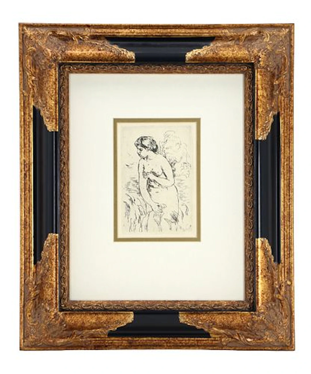 Pierre-Auguste Renoir (1841-1919) French, Figural Etching "Baigneuse