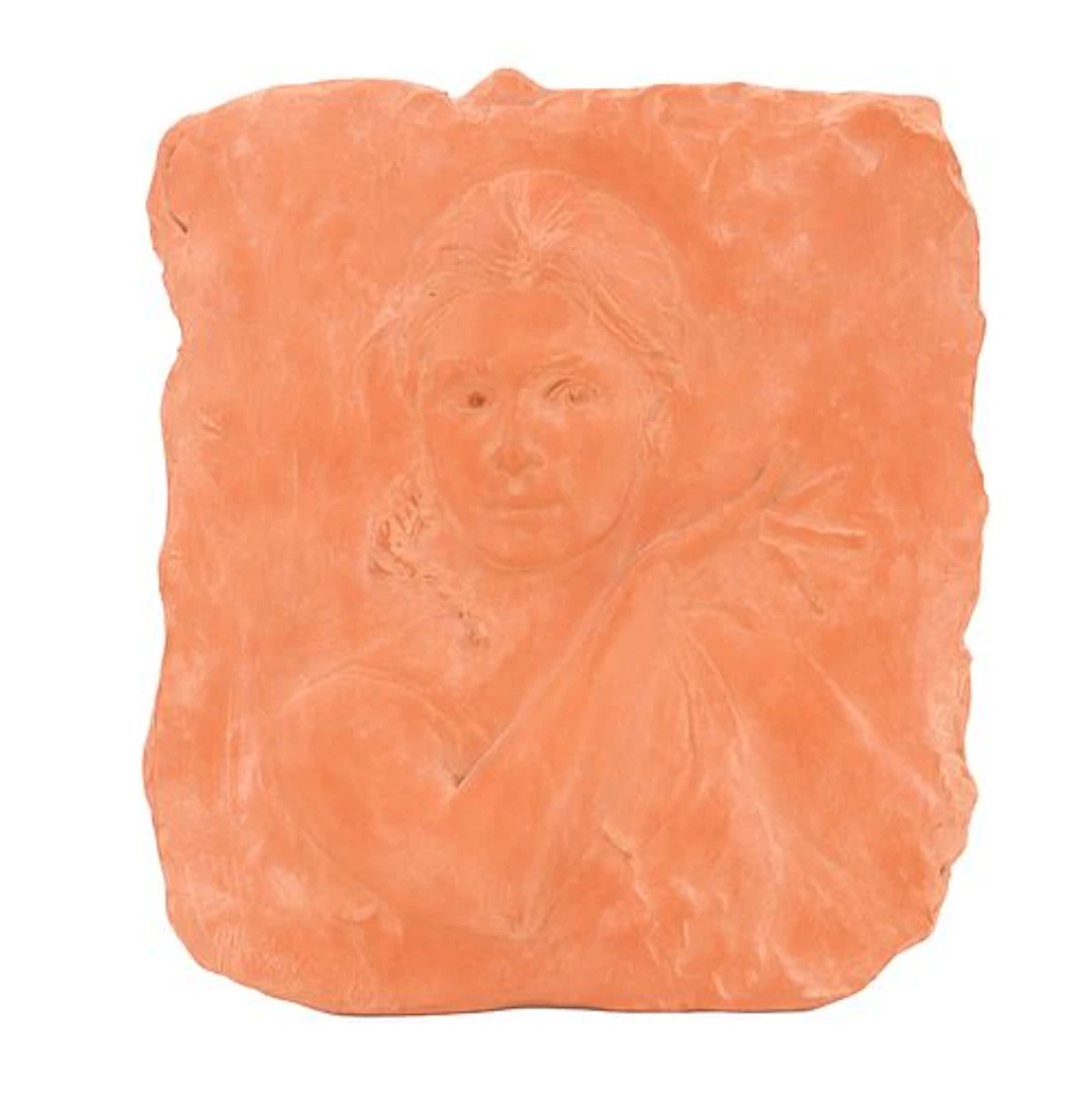 Glenna Goodacre (1939-2020) American, "Christina" Terracotta Relief Wall Plaque