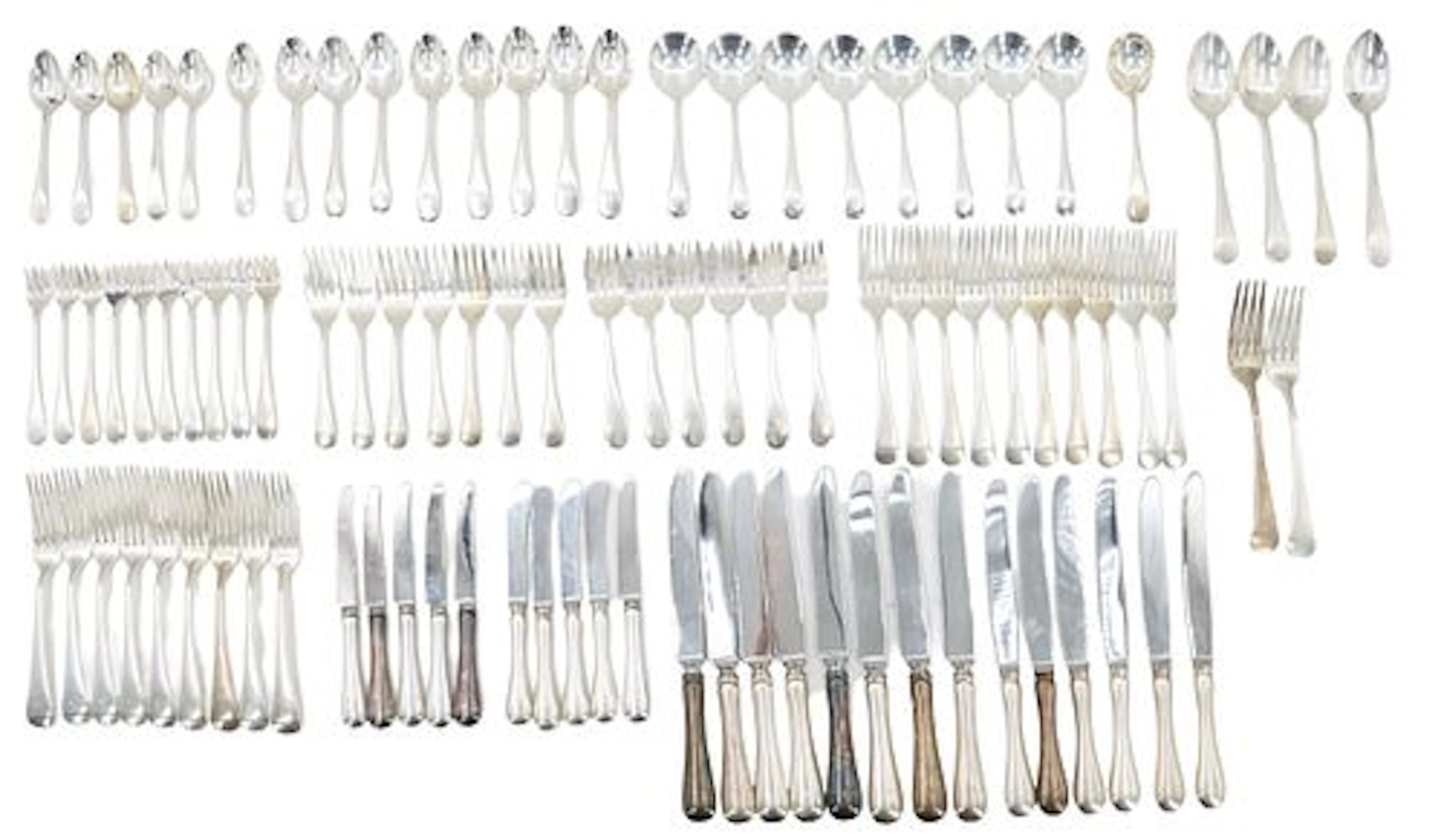 (95) Canadian Henry Birks & Sons Sterling Silver Flatware - 92.875 ozt.