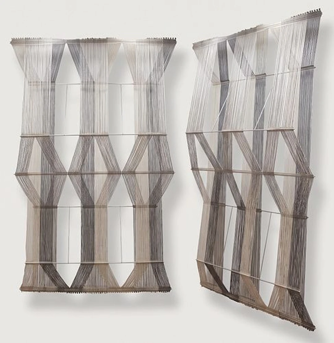 Peter Collingwood (1922-2008) British, (2) Macrogauze Aluminum and