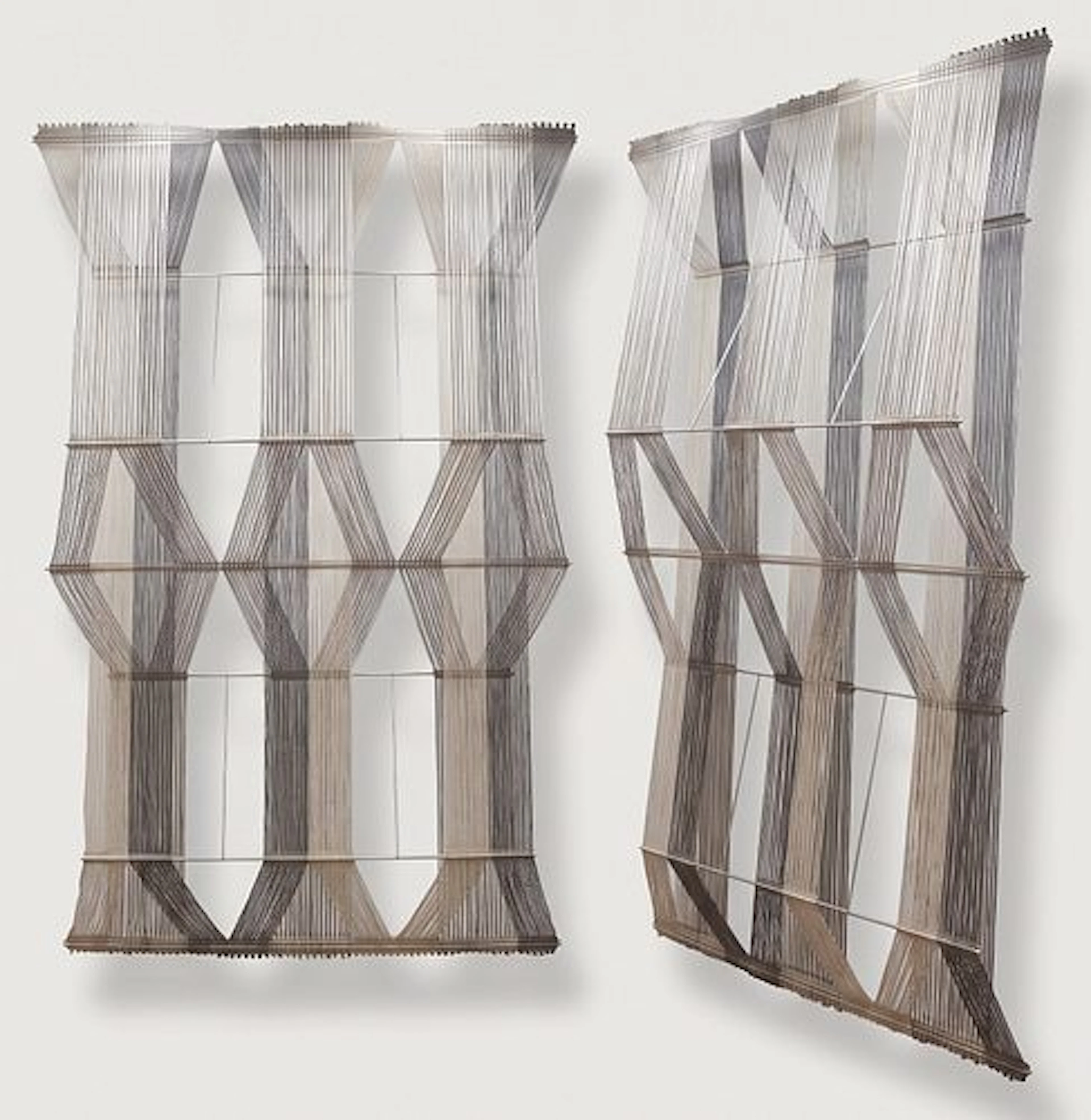 Peter Collingwood (1922-2008) British, (2) Macrogauze Aluminum and