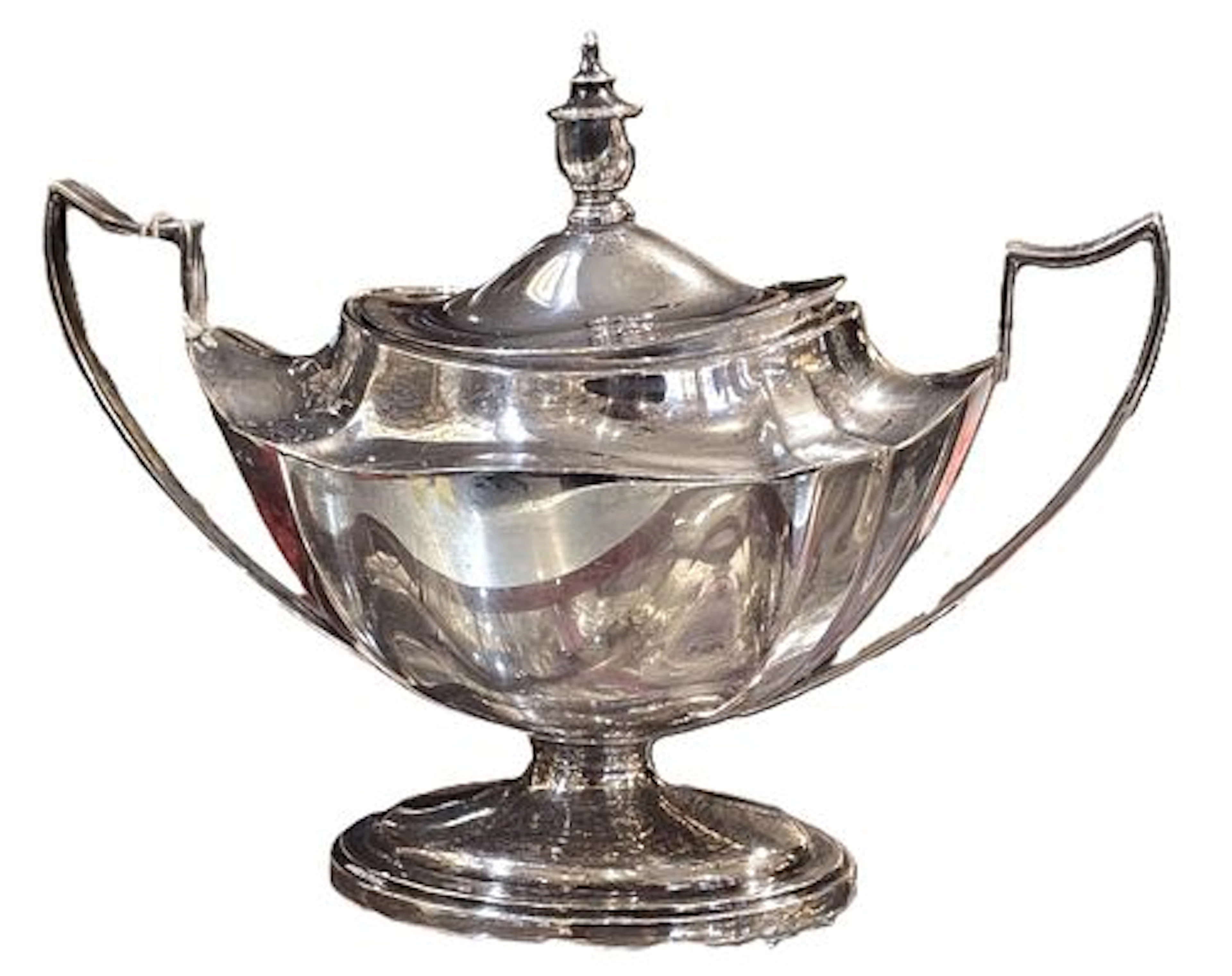 Antique Gorham Sterling Silver "Plymouth" Lidded Sugar Bowl - 10.595 ozt.