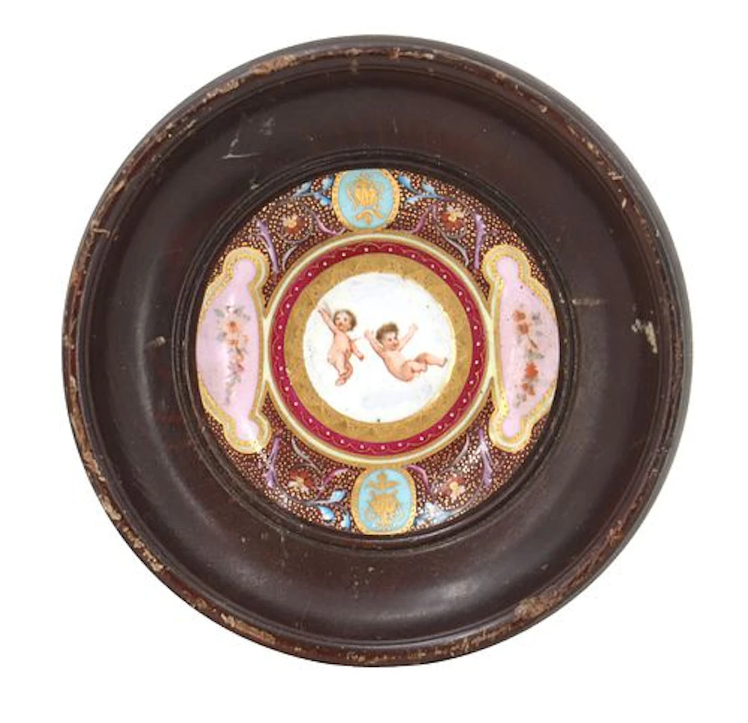 Austrian Royal Vienna Style Hand Painted Porcelain Plate