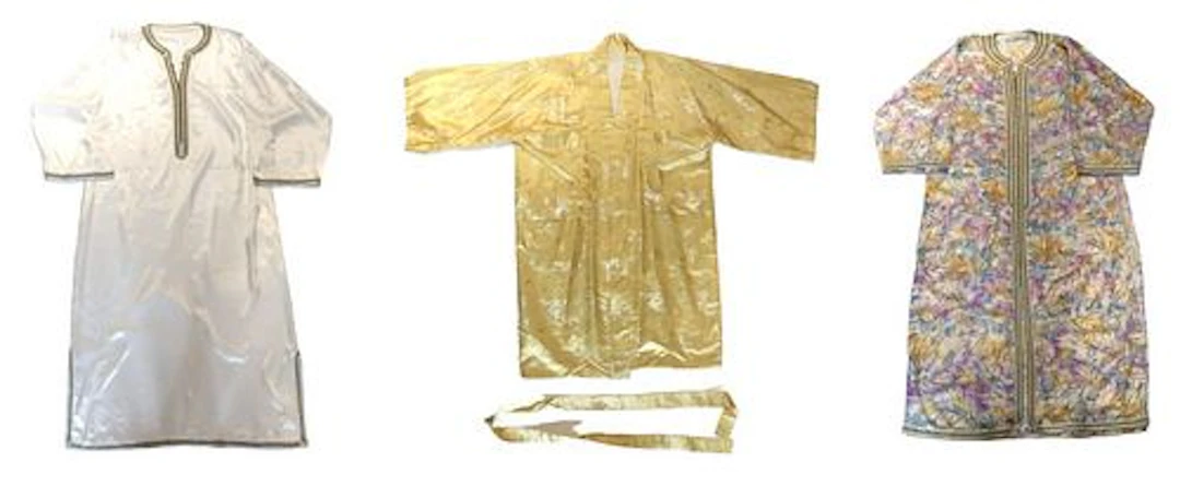 (3) Satin Lounge Robes