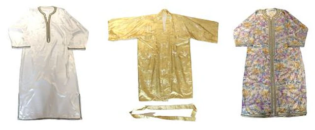 (3) Satin Lounge Robes