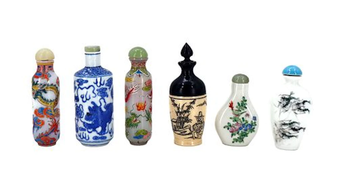 (6) Chinese Snuff Bottles