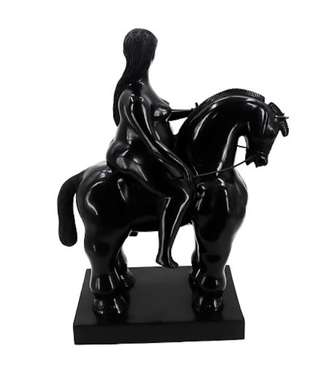 Ancizar Marin (Born 1968) Colombian, Bronze Sculpture "Large Woman