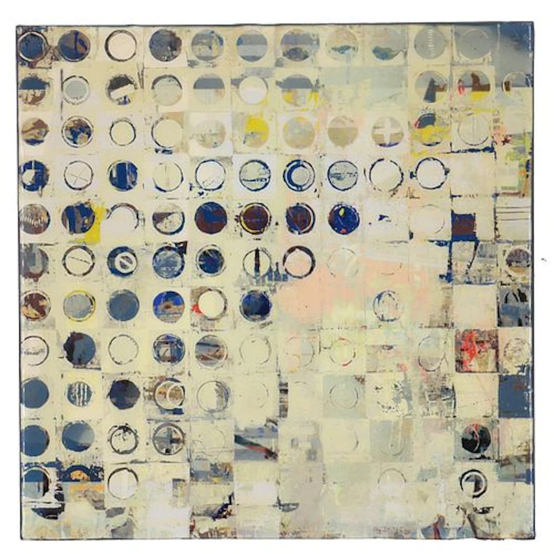 Jylian Gustli, 20th/21st Century American, Mixed Media on Panel, "Fibonacci B4"