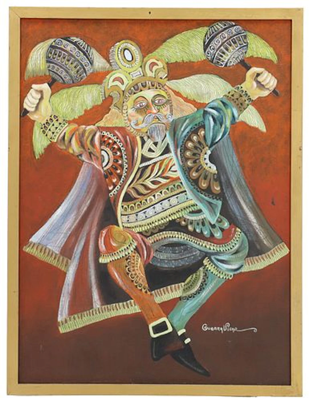 Enrique Guerra Villar (1936-2014) Chilean/Guatemalan, Oil on Canvas Painting
