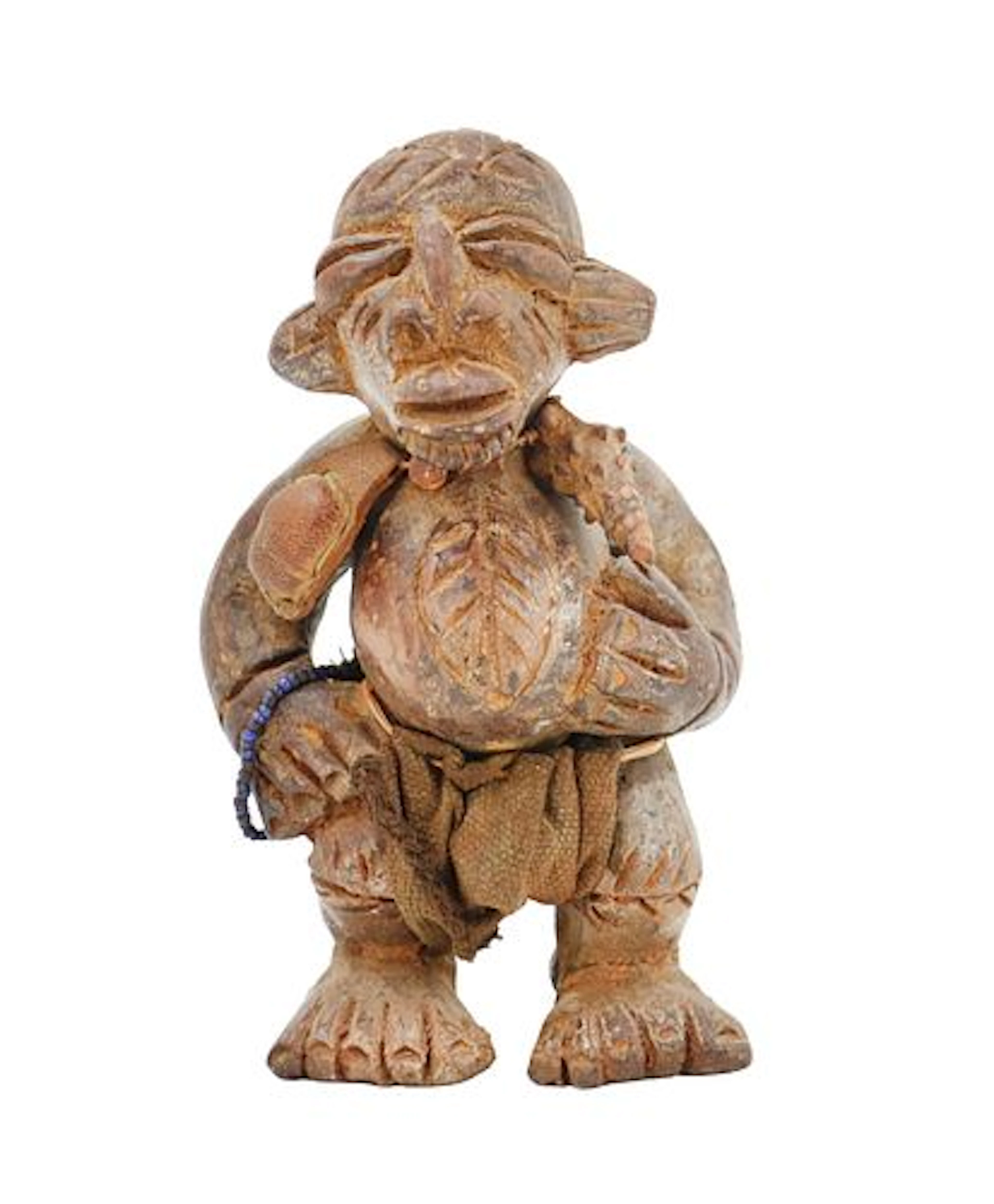 African Hand Carved Wooden Nkisi Power Figure
