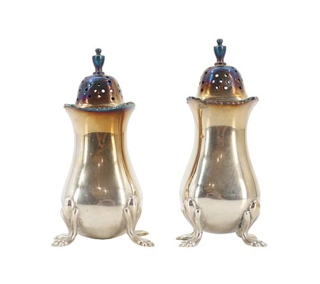 (2) Birk's Regency DeLuxe Electroplated Copper Shakers