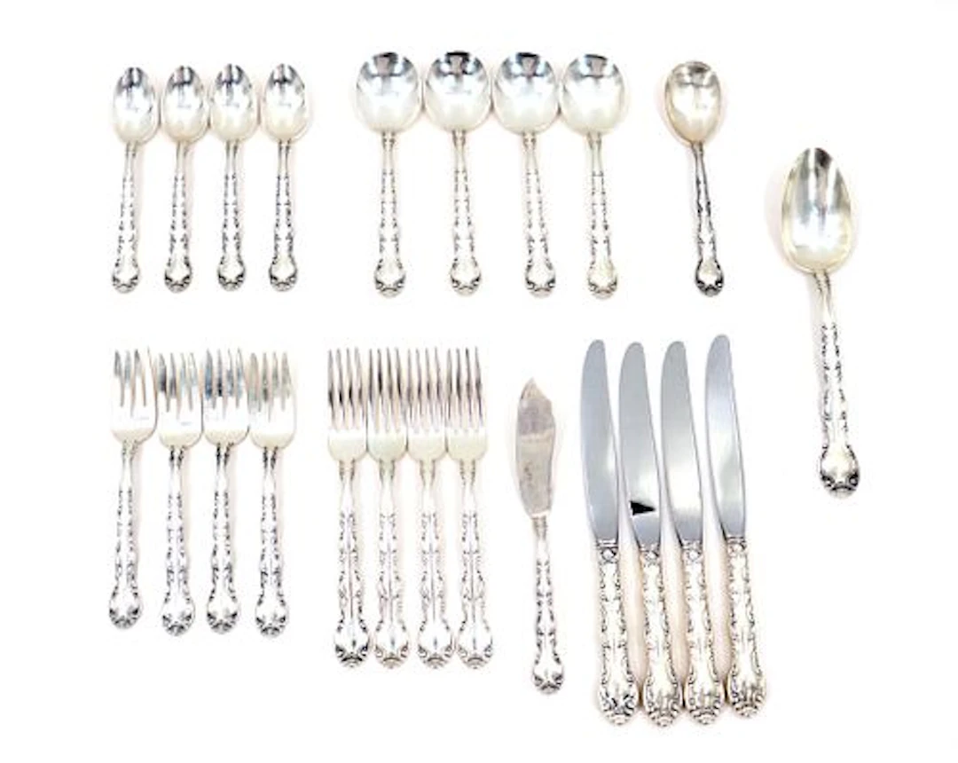(23) Pieces of Alvin Manufacturing Sterling Silver Flatware - Approx.