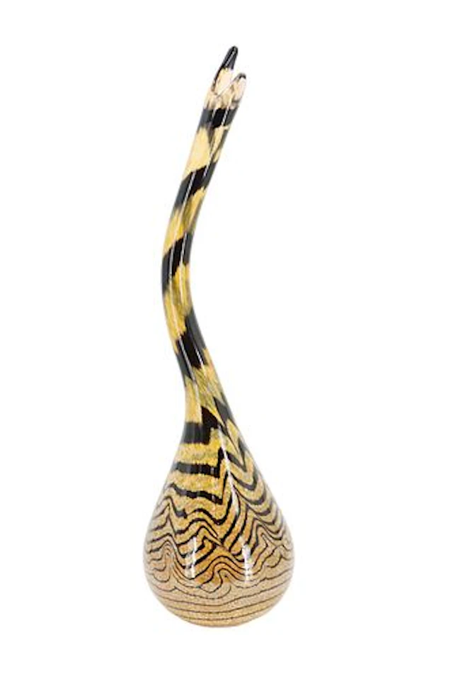 Ulrica Vallien (1938-2018) Swedish, "Snake Flower" Kosta Boda Art Glass Vase