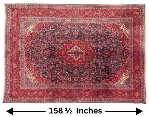 Persian Kashan Hand Knotted Wool Rug