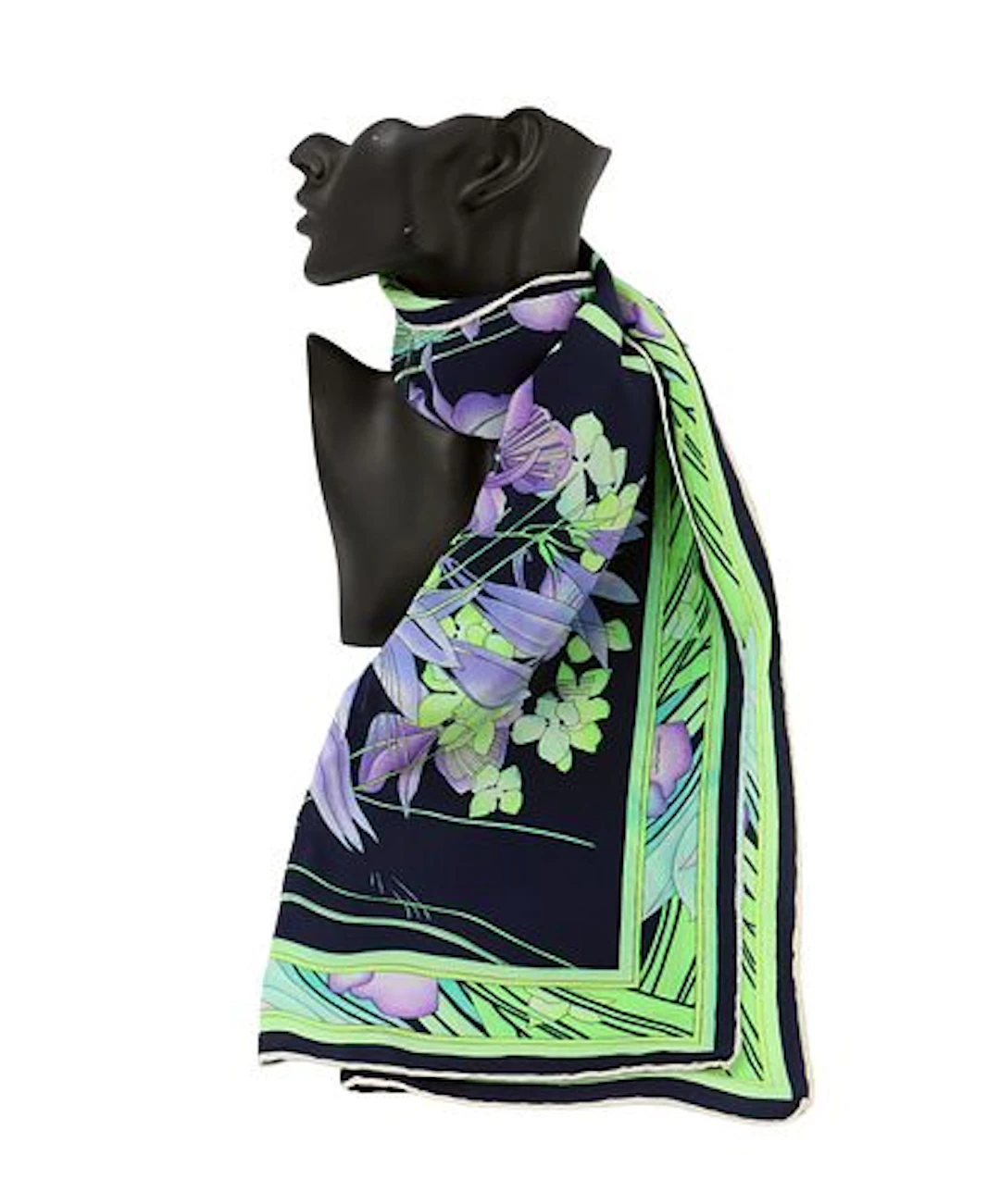 Leonard Paris Silk Floral Scarf
