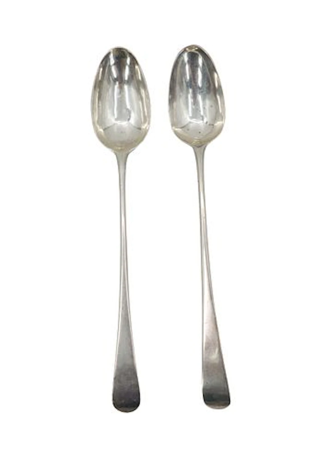(2) Antique English Sterling Silver Tea Spoons - 5.600 ozt.