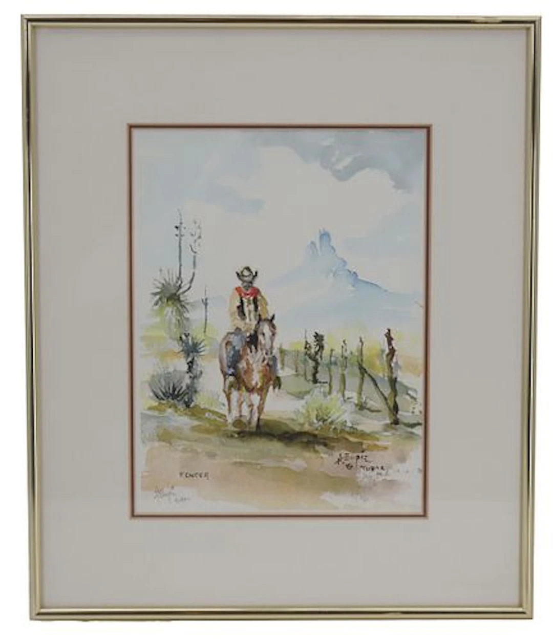 Hal Empie (1909-2002) American, Line Lithograph "The Fencer"