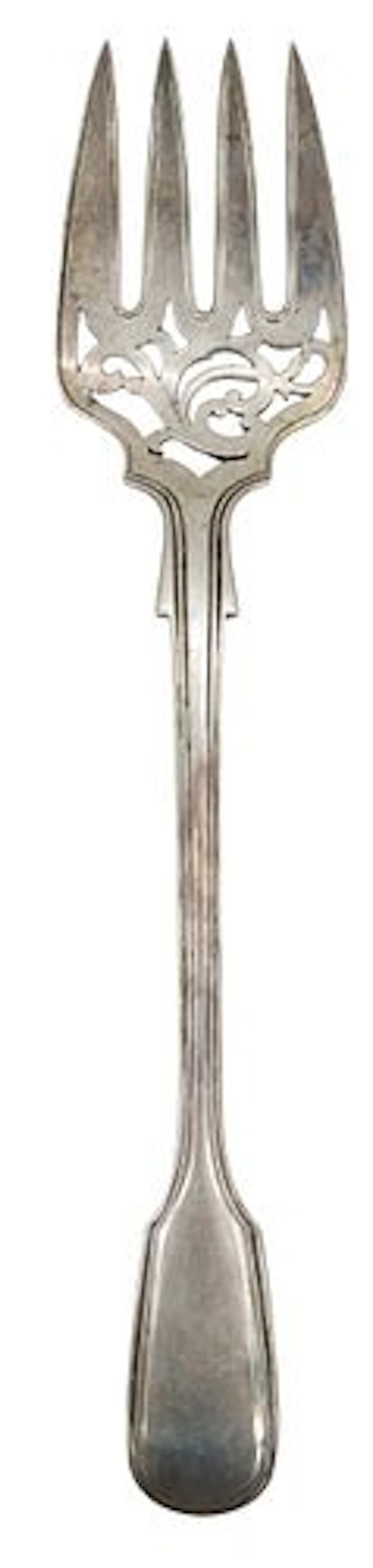 Antique English Sterling Silver Fish Fork - 3.700 ozt.