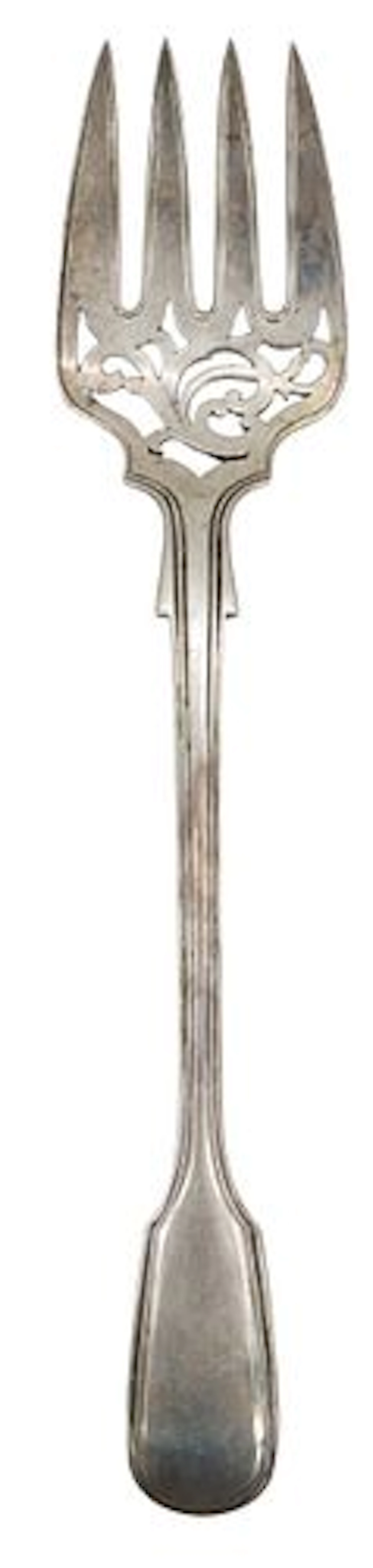 Antique English Sterling Silver Fish Fork - 3.700 ozt.