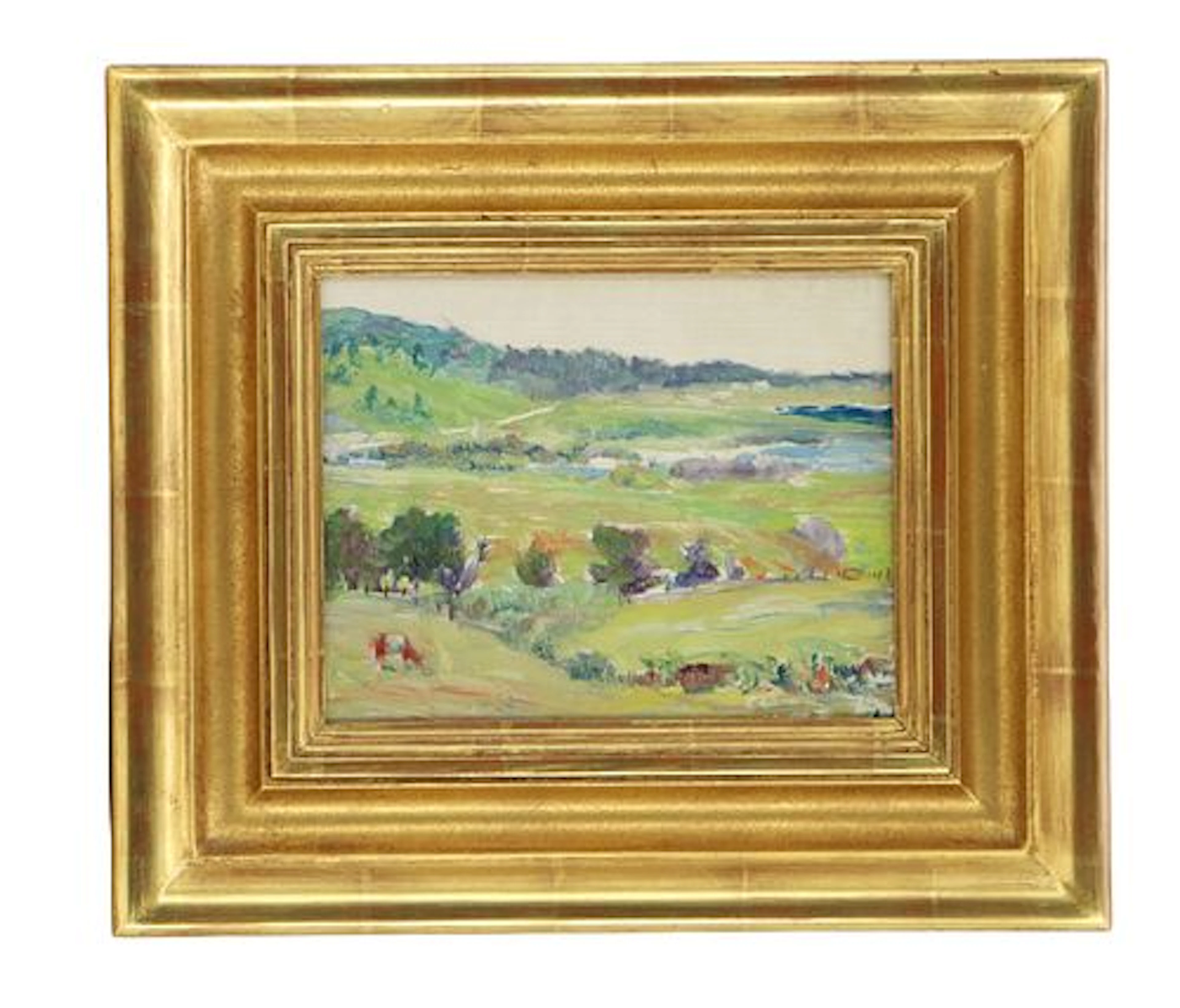 William Posey Silva (1859-1948) America, Oil on Board Landscape "End