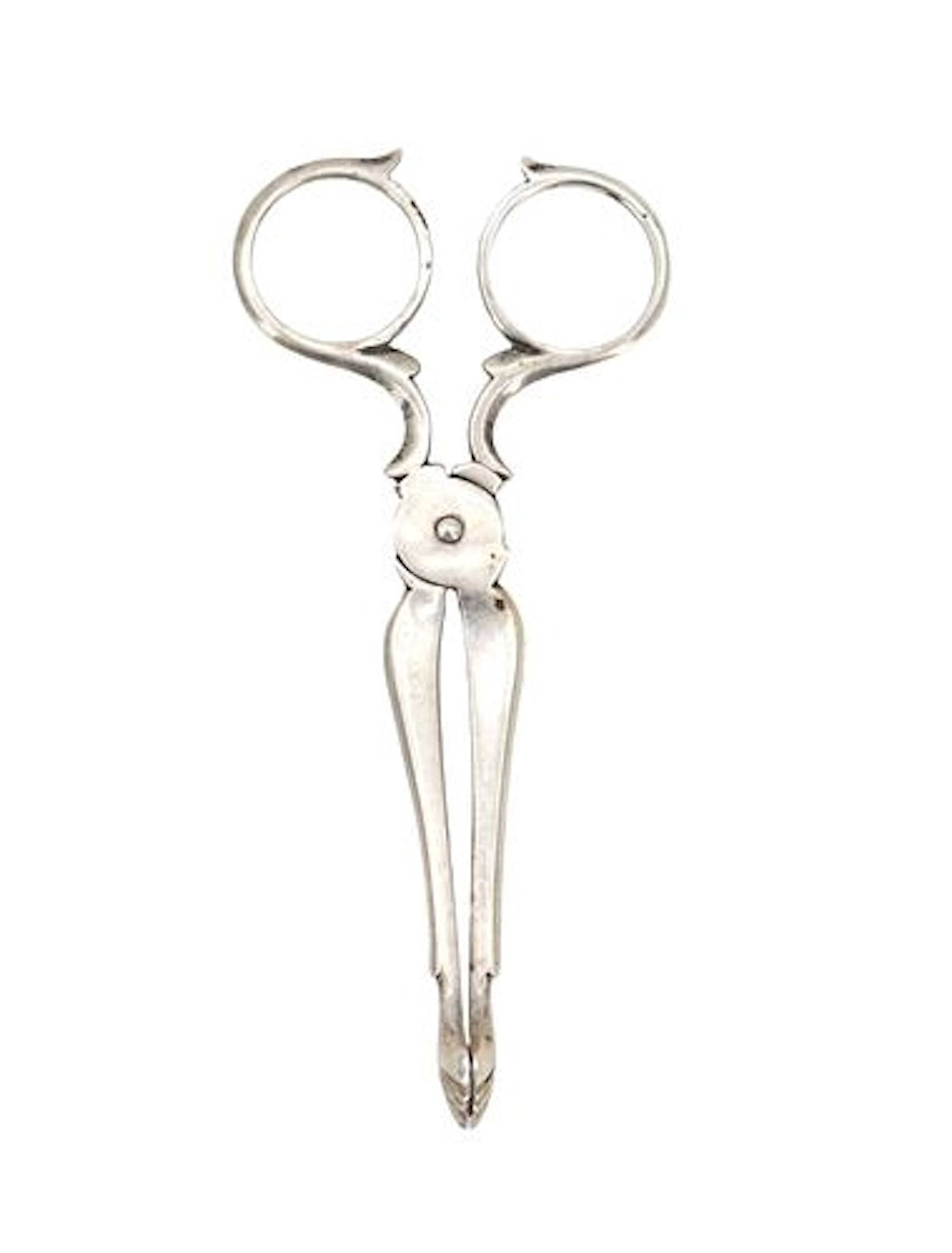 Antique Sterling Silver Sugar Scissors Tea Tongs - 1.110 ozt.