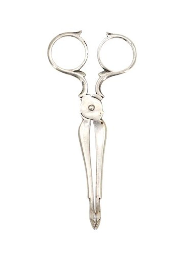 Antique Sterling Silver Sugar Scissors Tea Tongs - 1.110 ozt.