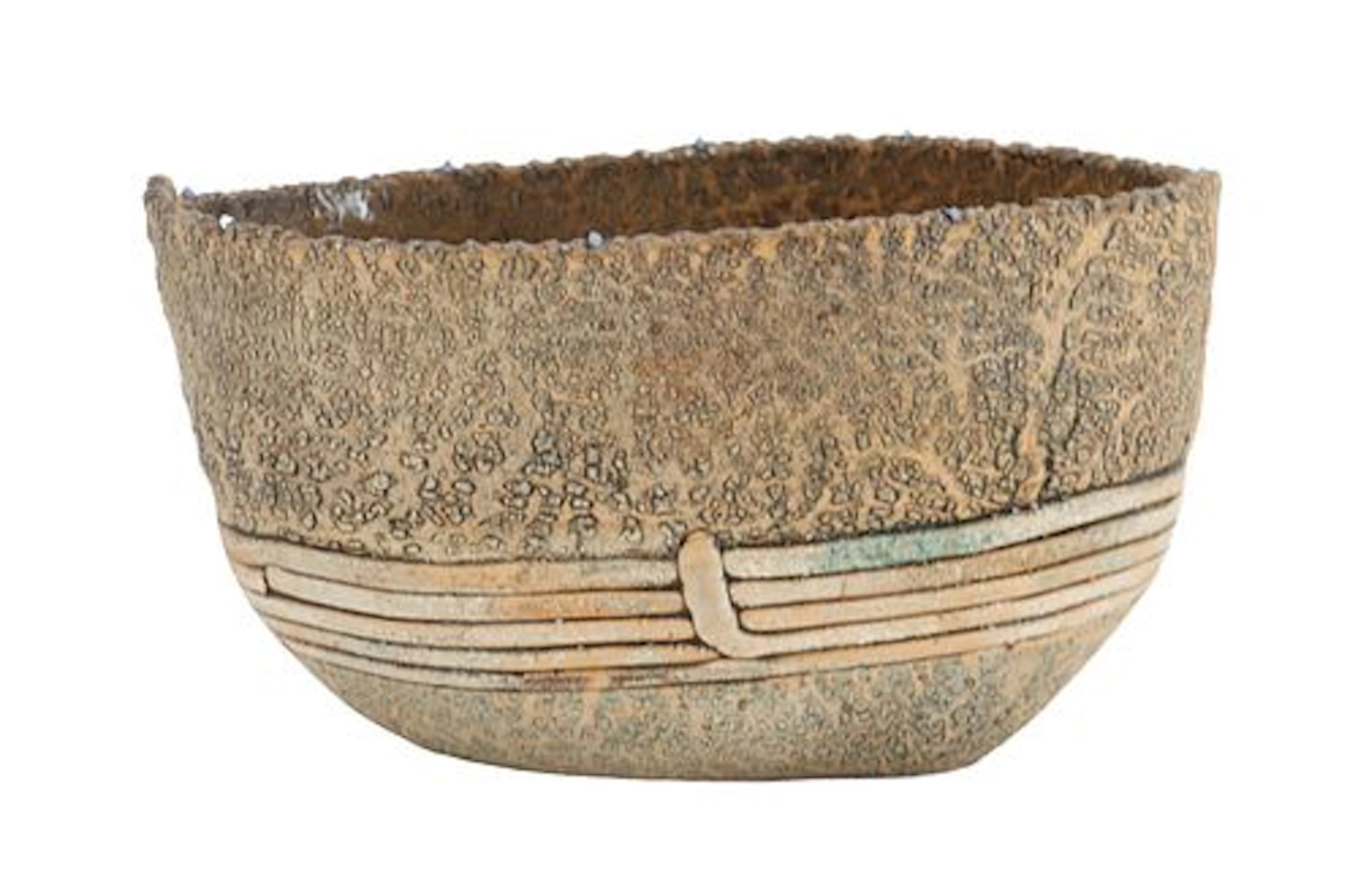 Jim Kraft (Born 1949) American, Studio Pottery Ovoid Open Sculpture