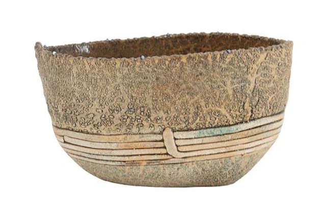 Jim Kraft (Born 1949) American, Studio Pottery Ovoid Open Sculpture