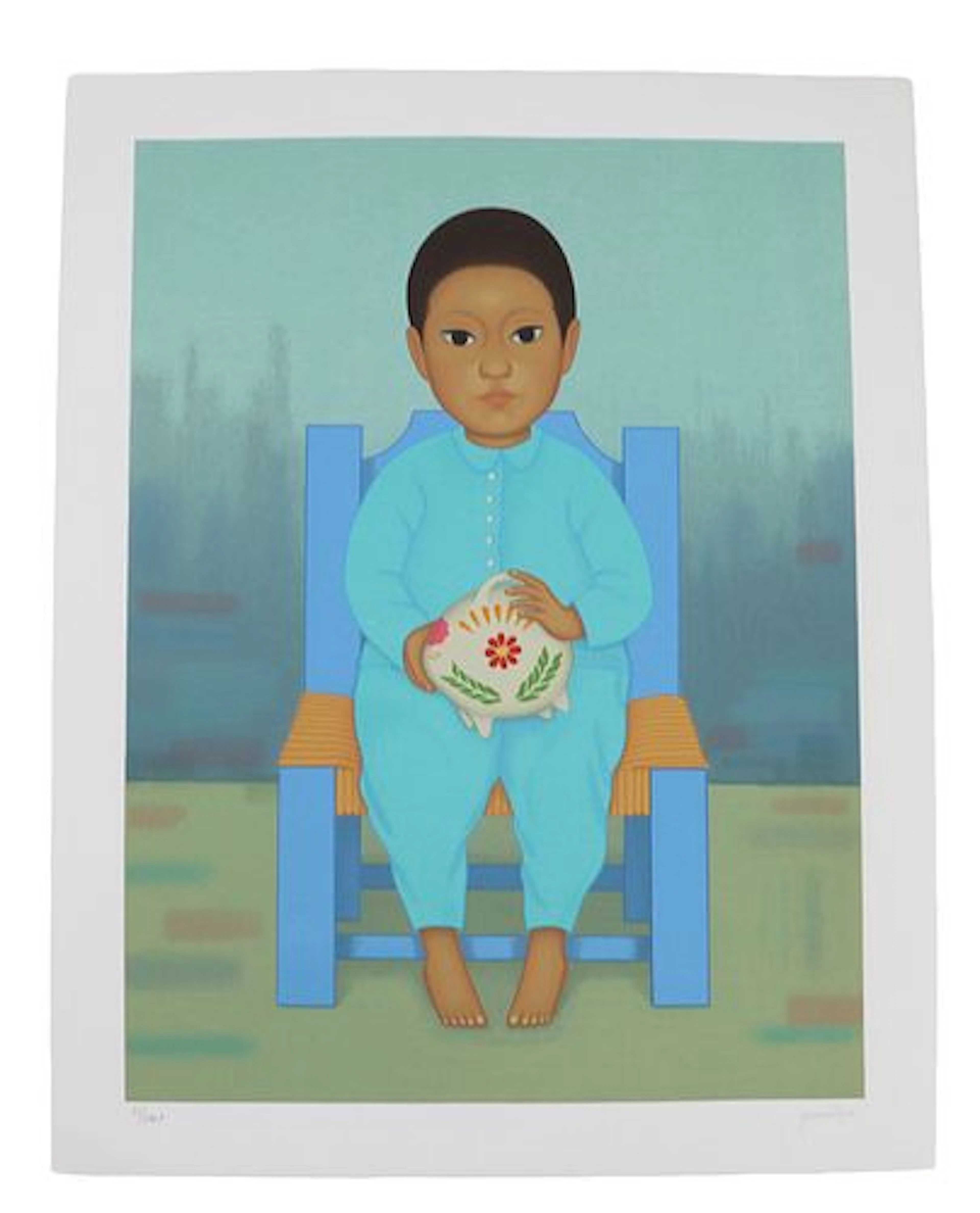 Gustavo Montoya (1905-2003) Mexican, Unframed Lithograph "Alcancia"
