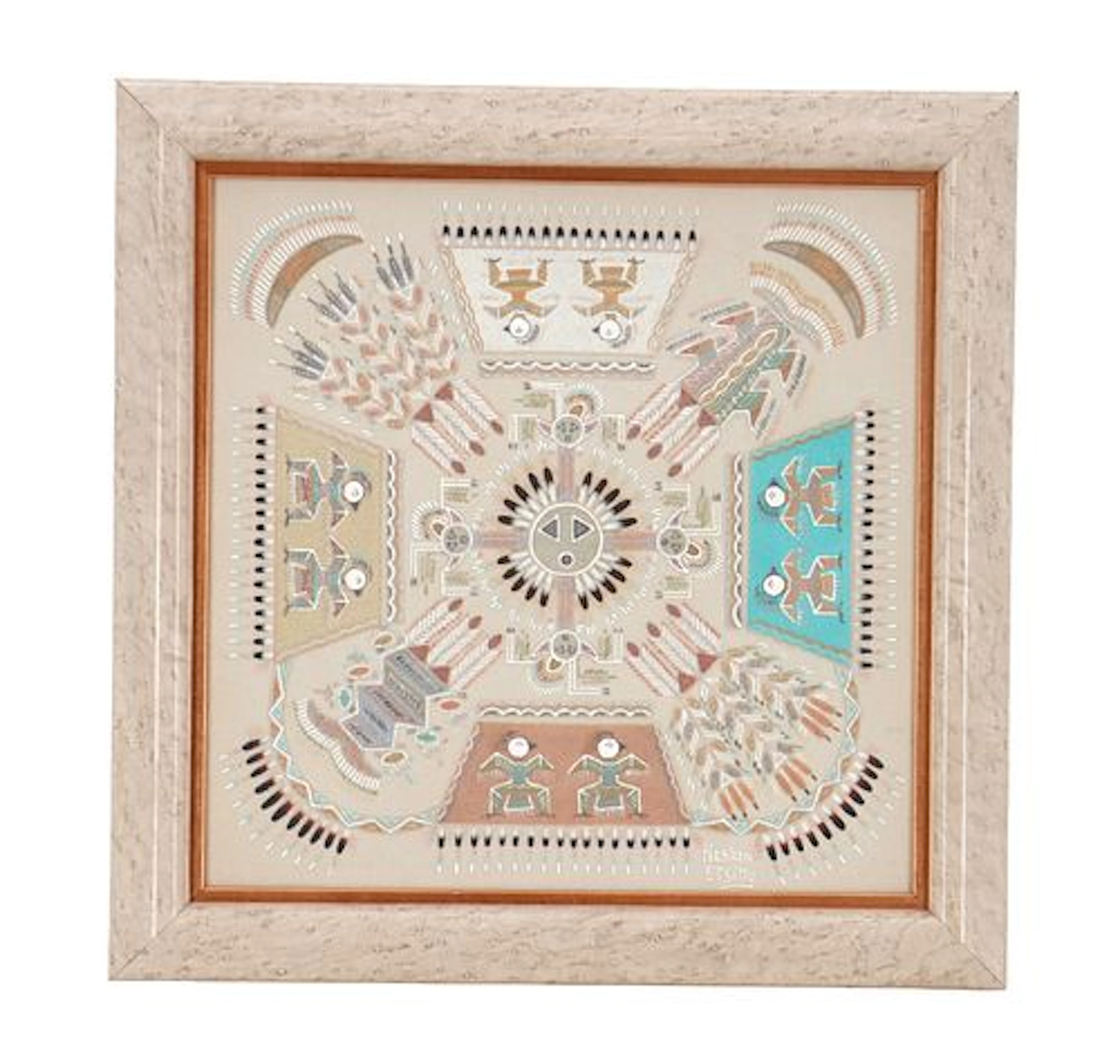 Hosteen Etsitty (20th/21st Century) Navajo, Framed Sand Art Painting