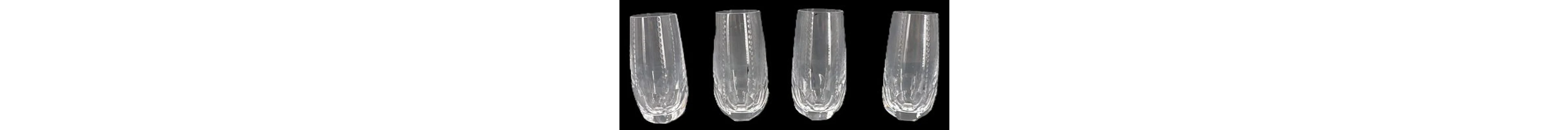 (4) Faberge Atelier Crystal Collection "Bristol" Highball Glasses