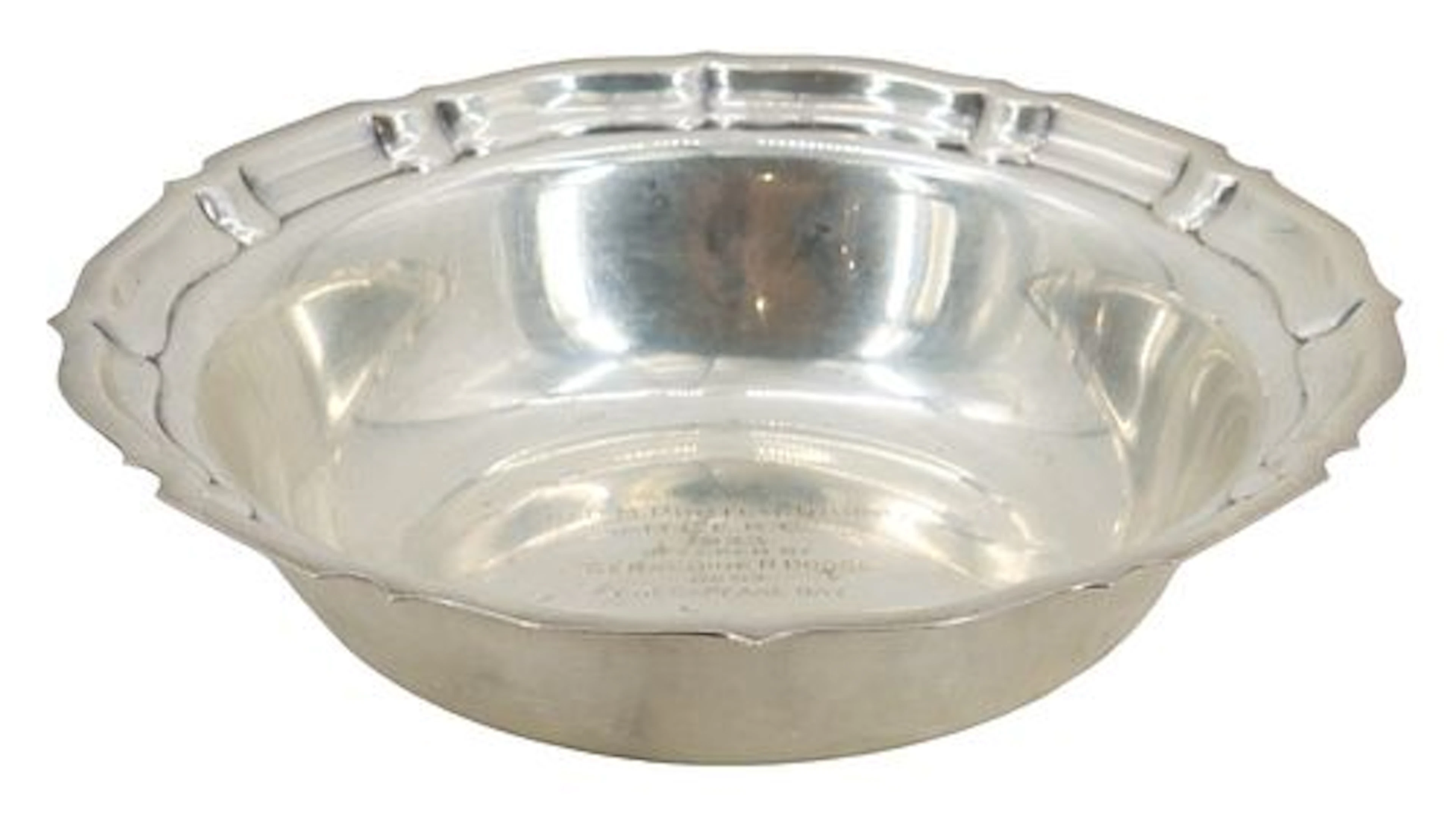 Vintage Gorham "Chippendale" Pattern Sterling Silver Trophy Bowl - 17.175 ozt.