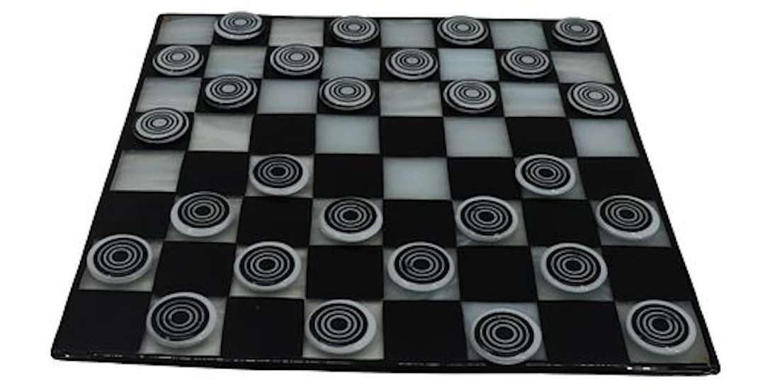 Art Glass Checker Set