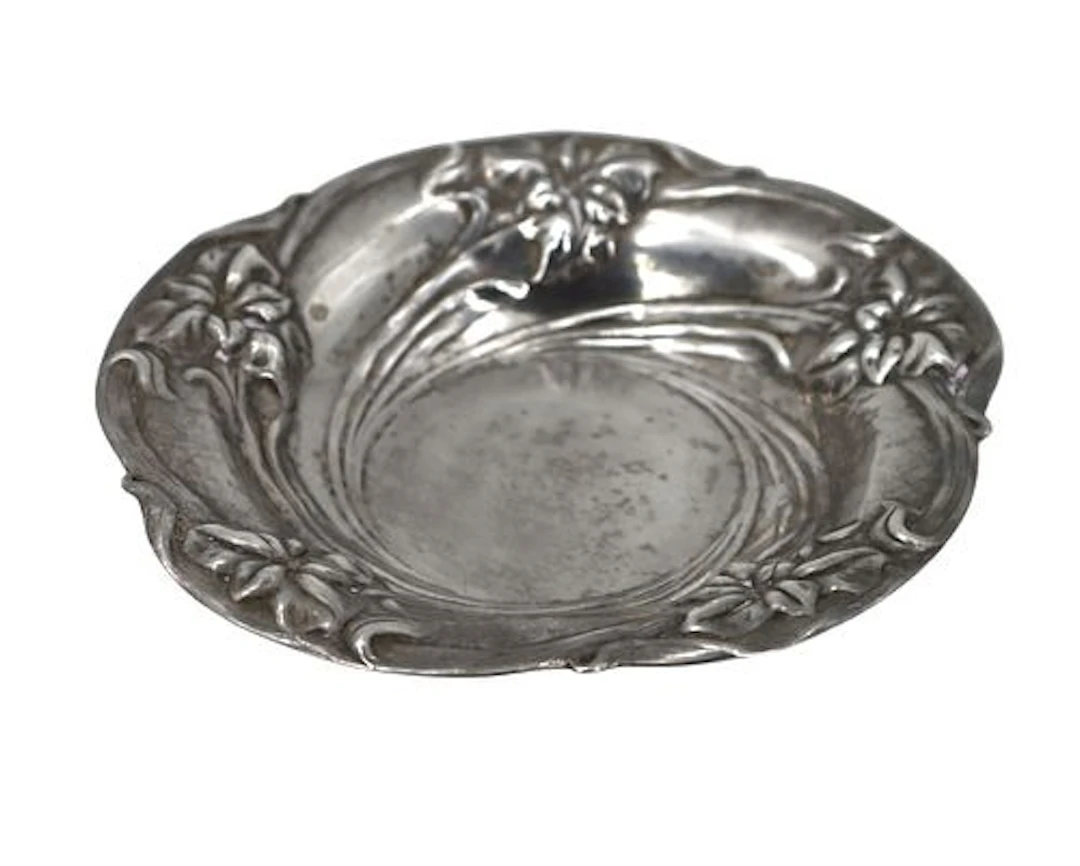 Sterling Silver Art Nouveau Tray - 3.315 ozt.
