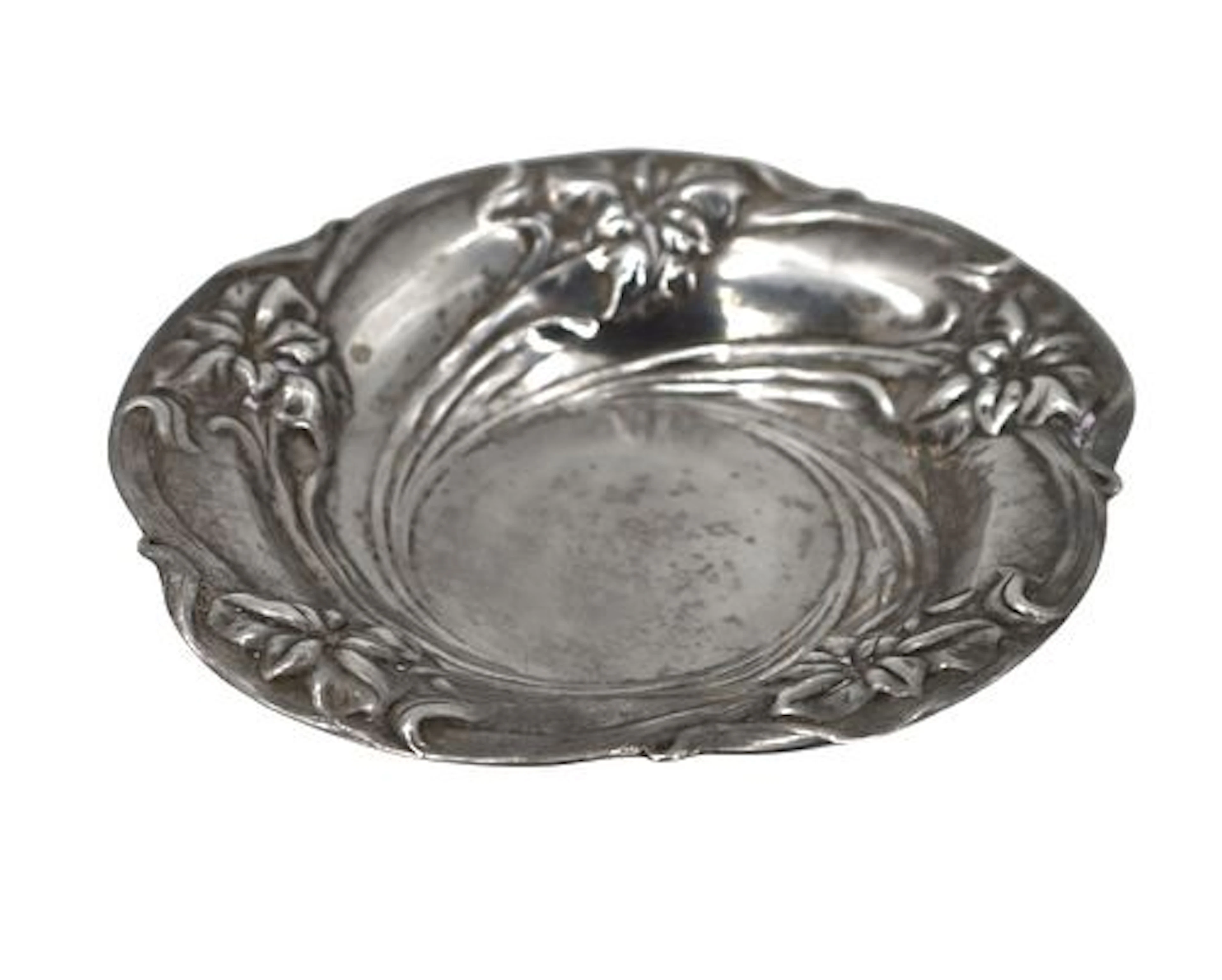 Sterling Silver Art Nouveau Tray - 3.315 ozt.
