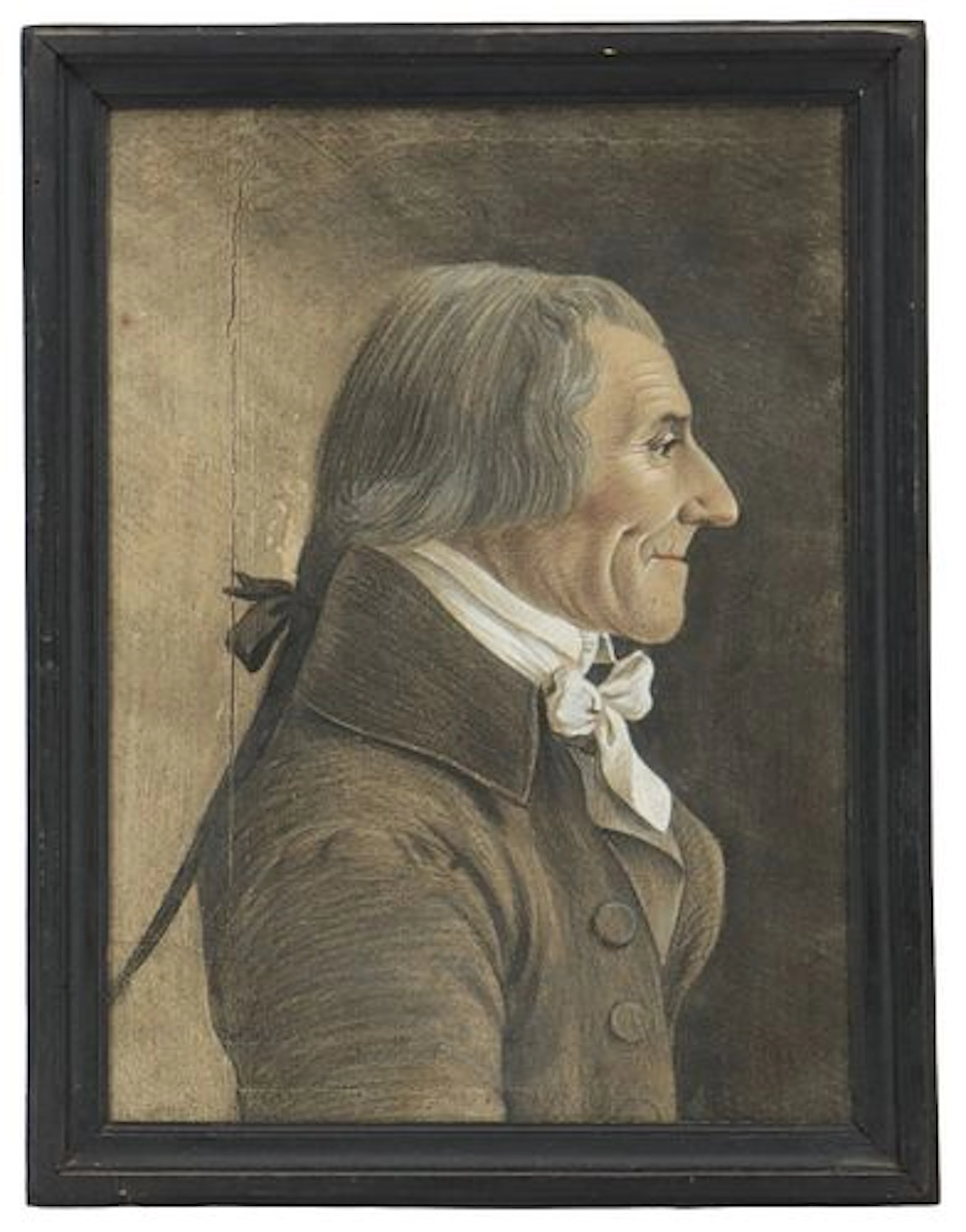 Original Pencil Drawing Portrait of Geographer James Rennell (1742-1830)
